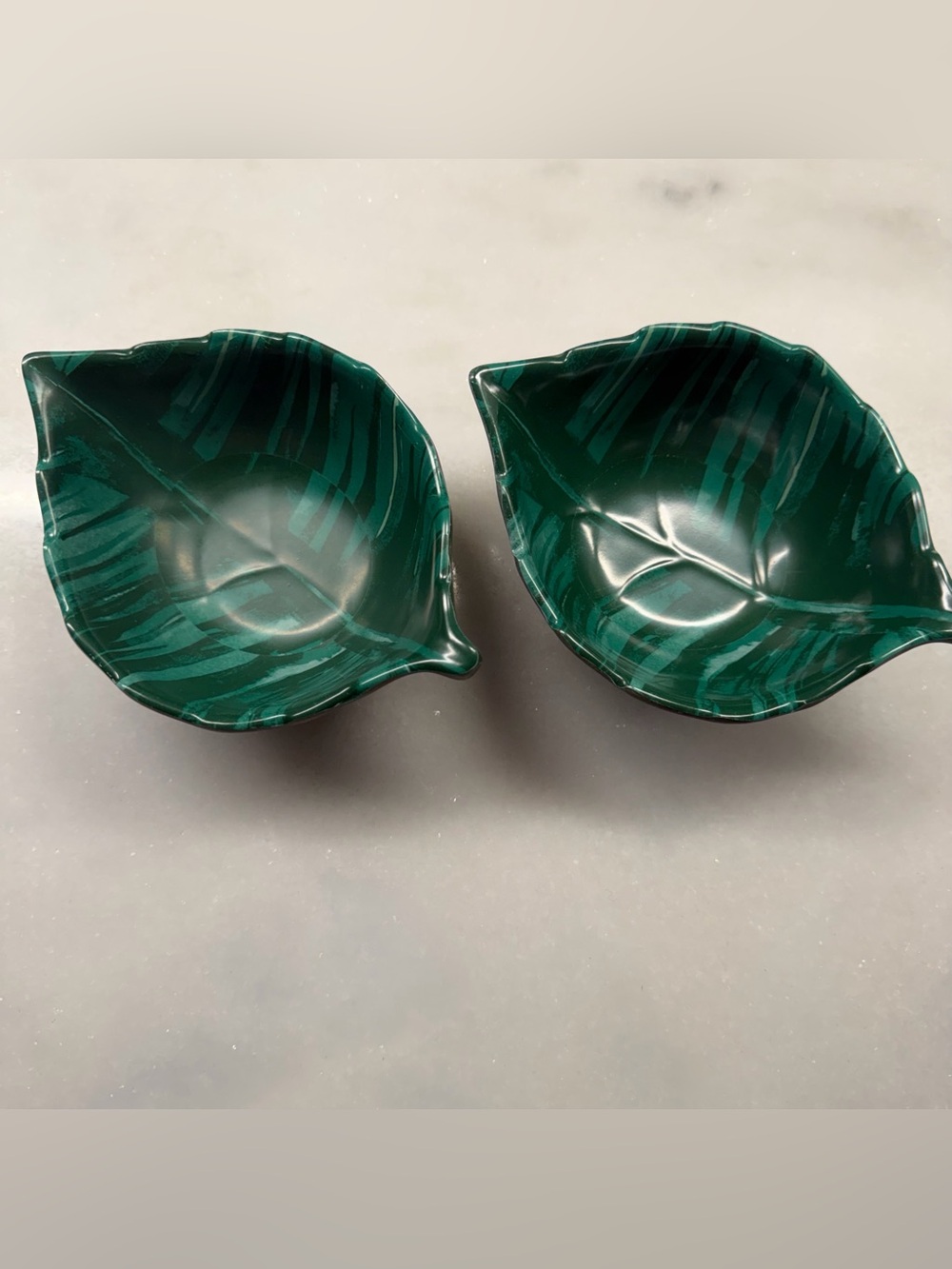 Opalhouse Emerald Green Leaf-Shaped Serving Bowls - Set of 2